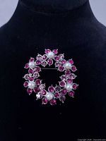 front view showing overall design of brooch