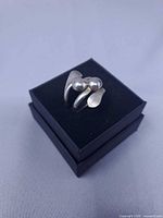 ring on gift box angled view