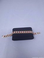 front view of bracelet on display form