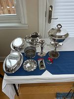 All items arranged on table