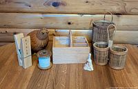 All items grouped on tabletop