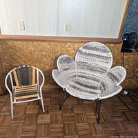 Both chairs side by side showing full condition and scale