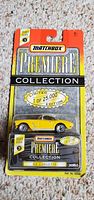 Front view of sealed Matchbox Premiere Collection 62 Corvette blister pack