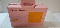 Front of boxed Veuve Clicquot City Traveller carry case