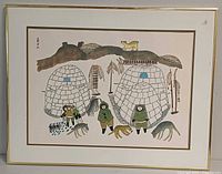 Front view of framed print showing artwork, mat and frame