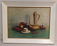 Framed still-life painting front view