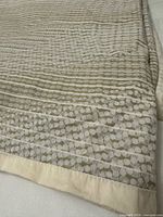 Close-up of jacquard front pattern and edging