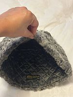 Interior showing Stetson XL label and quilted lining