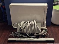 Console rear and bundled cables