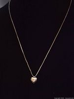 Full view of necklace showing 9-inch drop on display bust