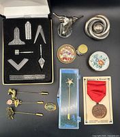 All items grouped showing fronts and details