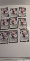 All nine Sakura Haruno cards laid out