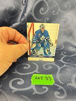 Front of Curtis Joseph Upper Deck card