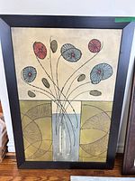 Abstract floral print full view