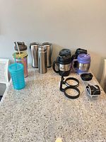 Group shot of all drinkware pieces on countertop