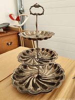 Full view of 3-tier tray front