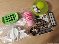 Group shot of all kitchen gadgets and baking tools