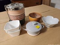 All six kitchenware items grouped
