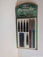 Front view Hunt Panache Master Calligraphy Set showing contents