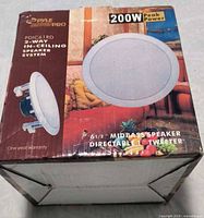 Box front showing Pyle Dryver Pro PDIC61RD 200W 2-way in-ceiling speaker image