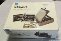 Front of sealed Kingart Studio Mixed Media Easel Art Set box