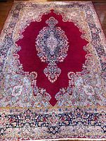 Full view of entire rug showing design and size