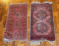 Both rug runners side by side showing overall design and wear