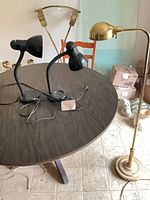 Overview of all three lamps on table