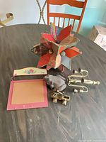 Group shot of all five items on table