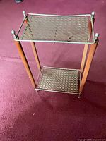 Front angled view showing two tiers and materials