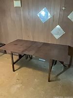 Full view of extended dining table