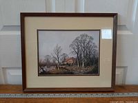 Front view of framed print showing artwork and frame