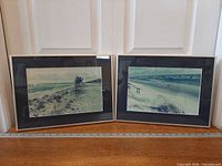 Both silver metal frames side by side showing overall size and contents