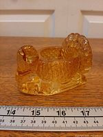 Side view showing turkey profile and candle cavity