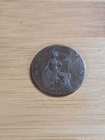 1920 half penny reverse with seated Britannia