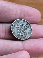 Reverse side showing thrift plant, date and denomination