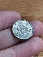 Reverse showing beaver, denomination and date