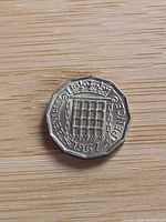 Reverse with crowned portcullis design and date 1967 visible