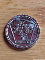 Obverse showing York Region Paramedic Services shield emblem, star of life, reeded edge