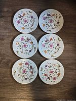 All six plates arranged in two columns showing full set