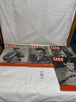 All four Life magazines laid out