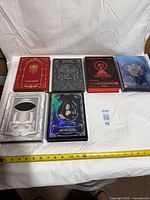 All six Dreamcatcher boxed sets laid out for size reference