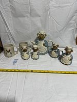 Entire seven-piece set displayed