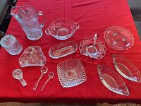 all 13 pieces displayed on table