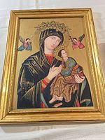 Front view of framed Mother of Perpetual Help print