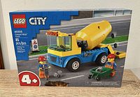 Front of sealed LEGO City 60325 Cement Mixer Truck box