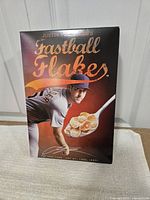 Front of Justin Verlander Fastball Flakes cereal box