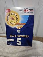 Post Honey Bunches of Oats CFL Winnipeg Blue Bombers front