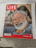 Life magazine Sept 5 1960 with Ernest Hemingway cover