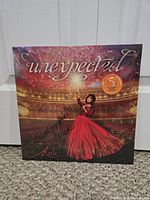 Front cover Marie Osmond Unexpected LP showing autograph and shrink wrap sticker